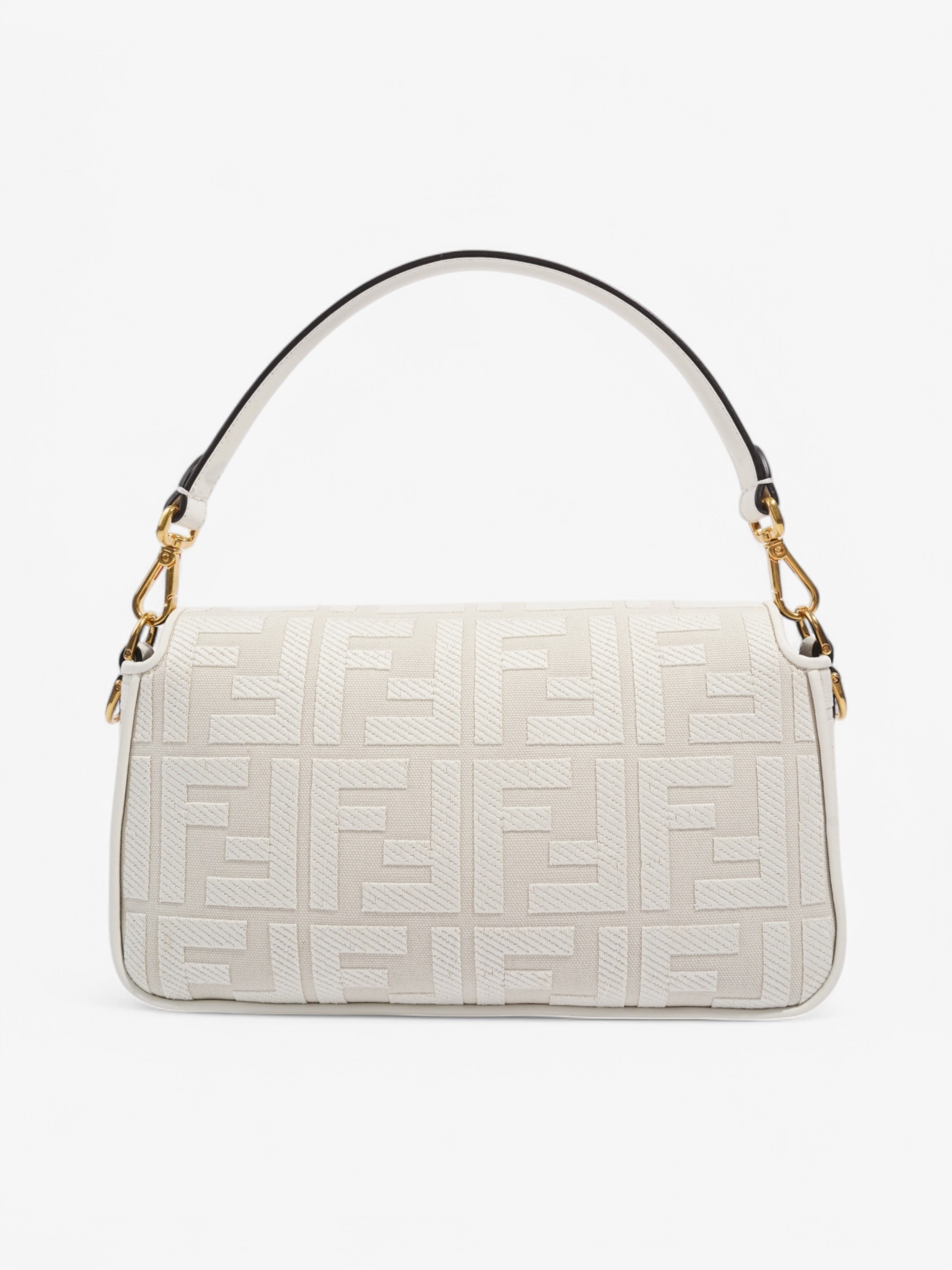 Fendi Baguette White Fabric