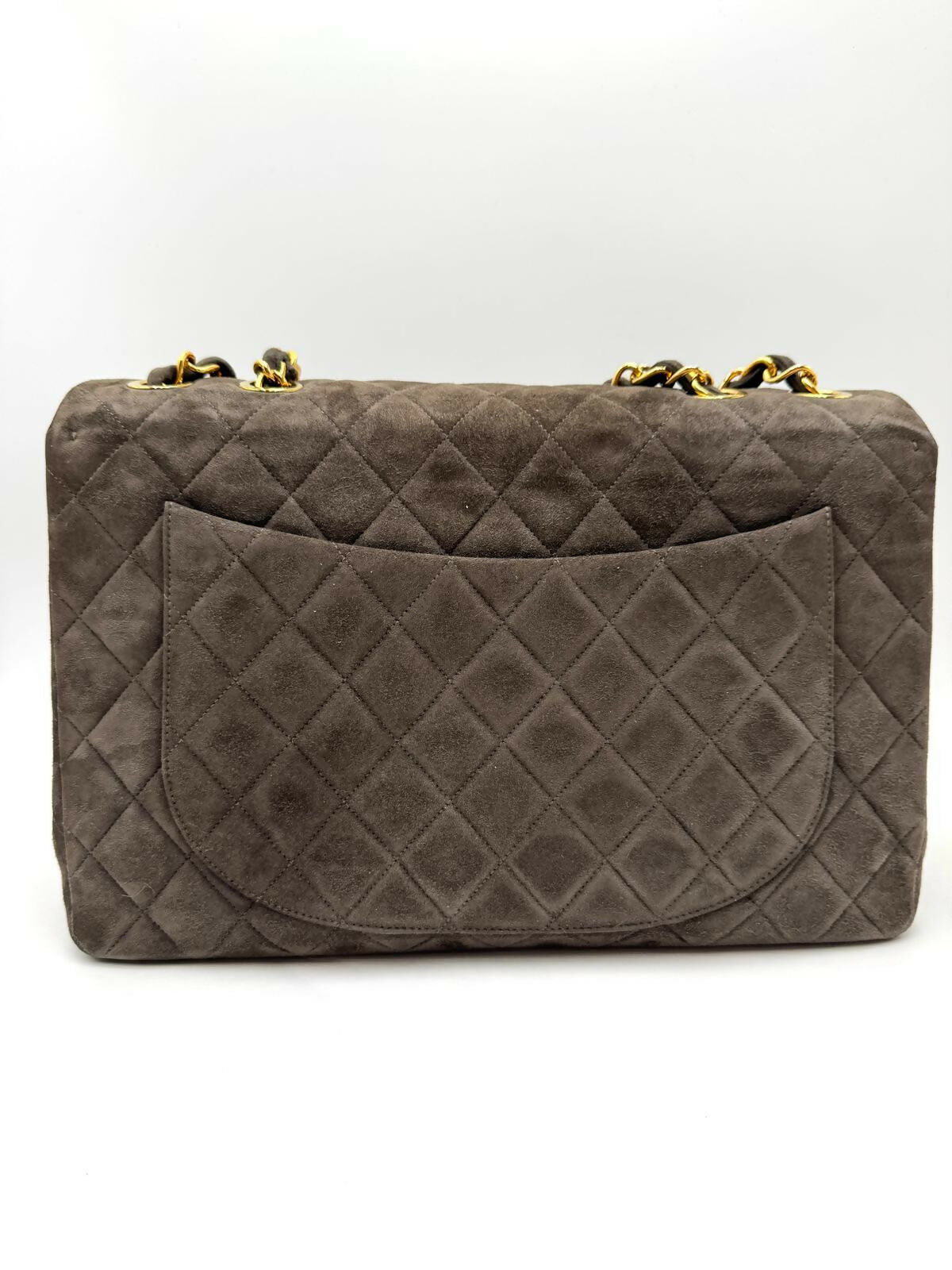 Chanel Vintage Series 3 Suede Maxi Flap Bag