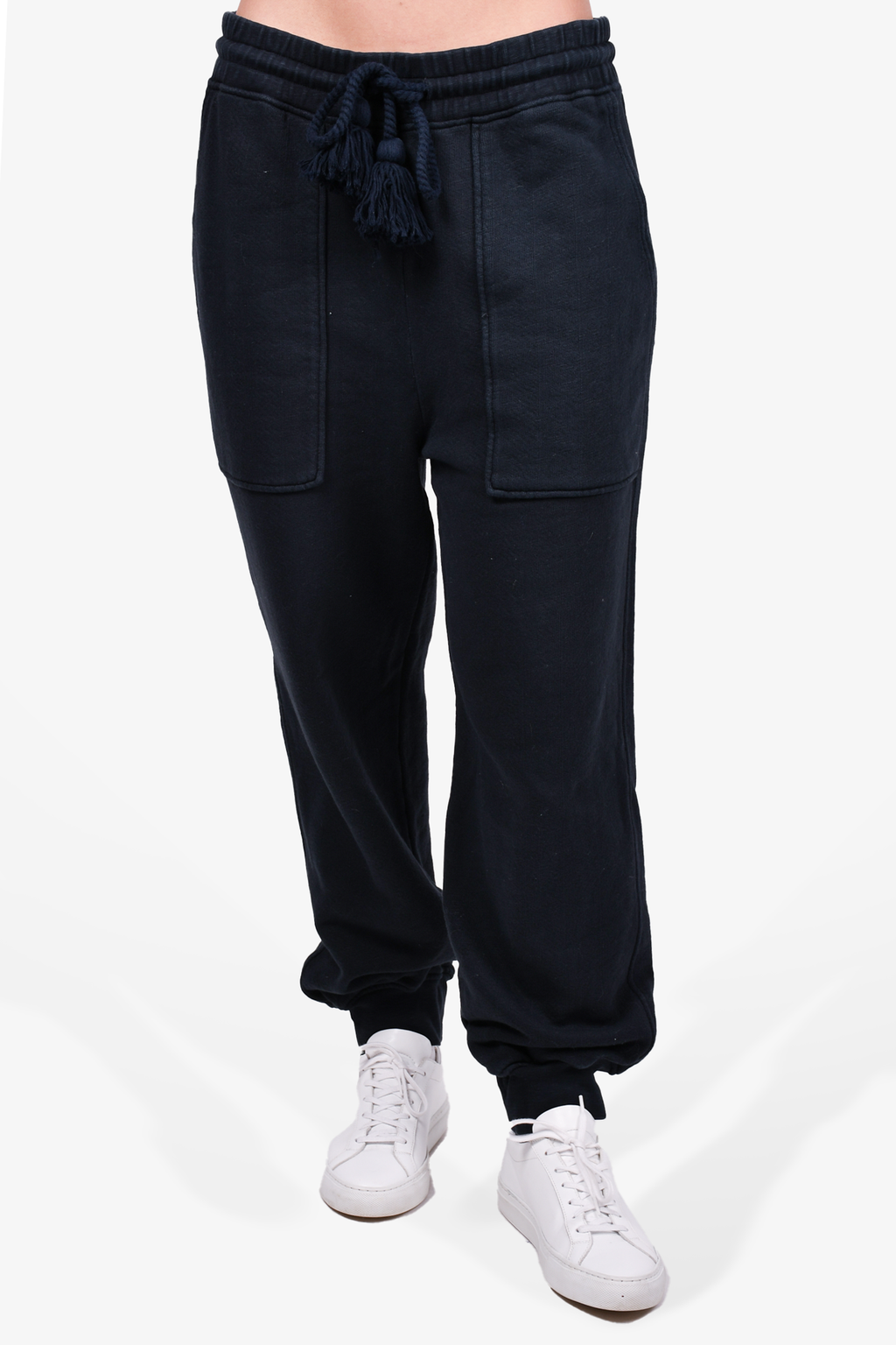Ulla Johnson Black Puff Sleeve Sweatshirt + Sweatpant Set Size L