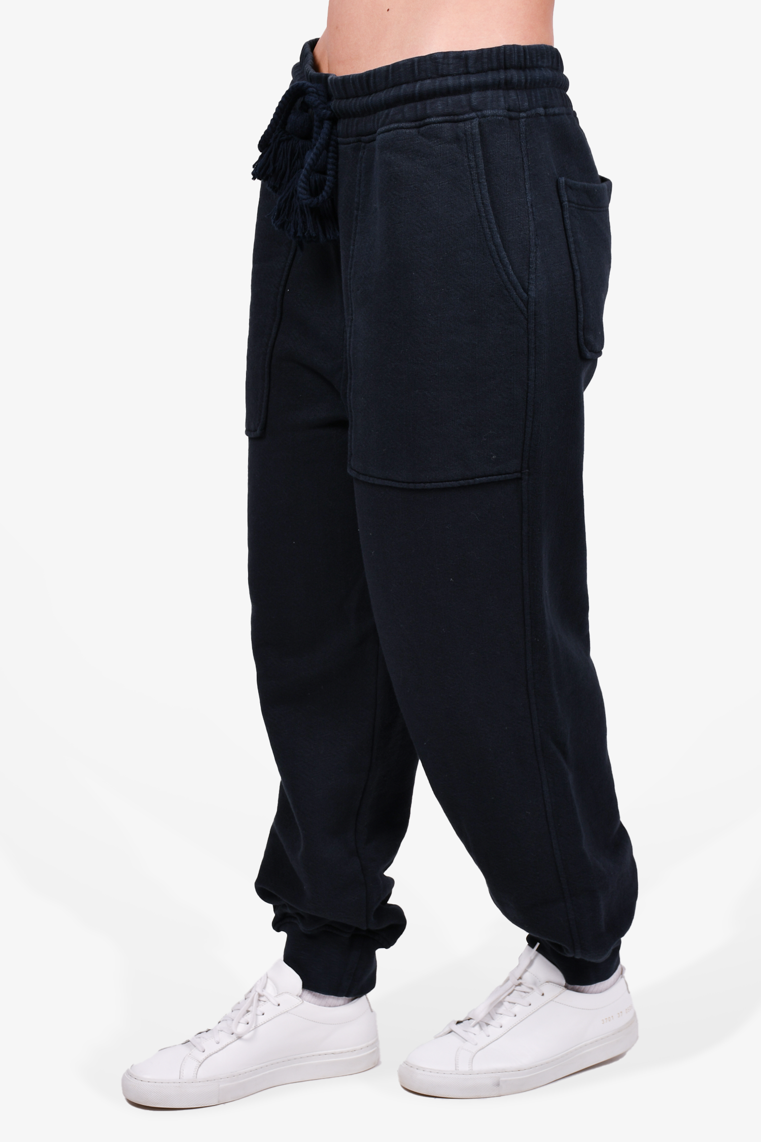 Ulla Johnson Black Puff Sleeve Sweatshirt + Sweatpant Set Size L