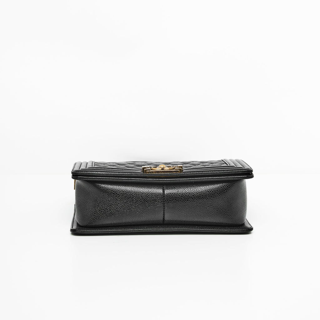 CHANEL LE BOY MEDIUM IN BLACK