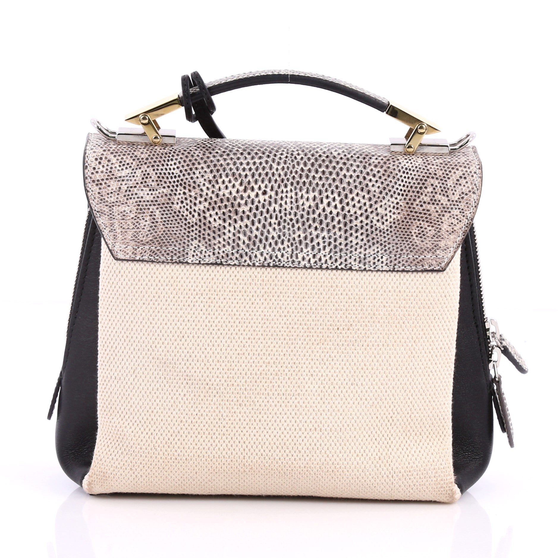 Le Dix Soft Cartable Top Handle Bag Mixed Media Mini
