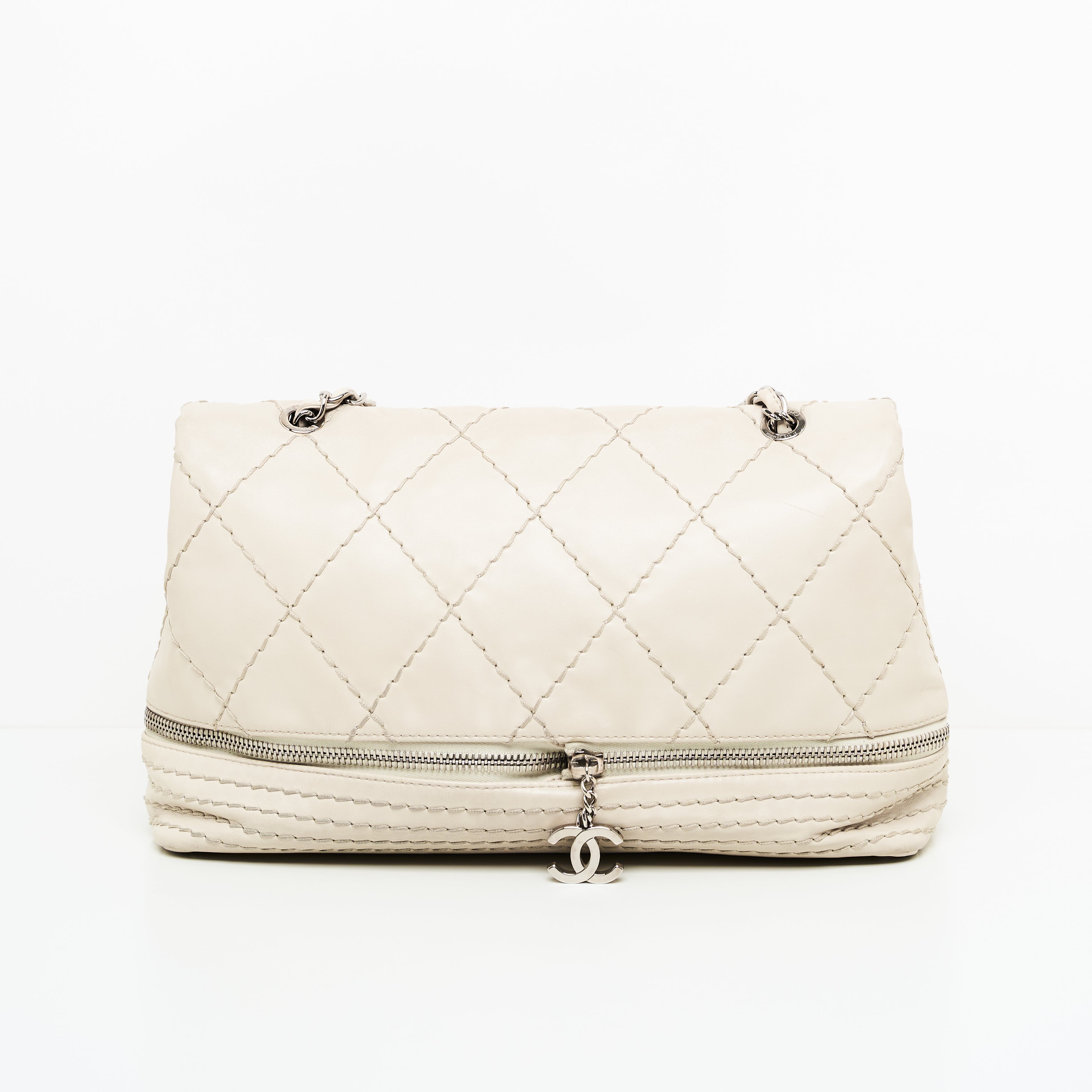 Chanel Quilted Expandable Ligne Flap Bag