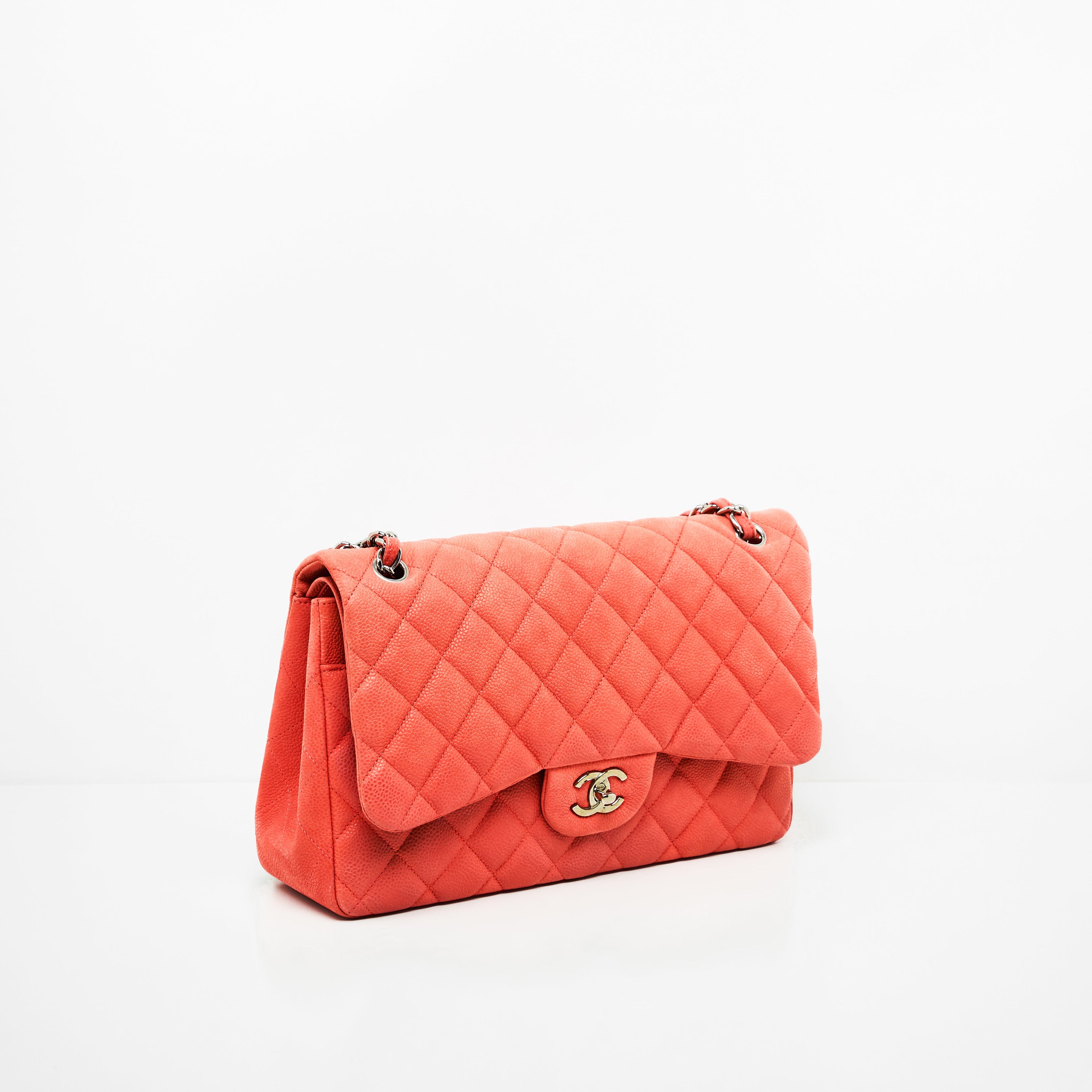 Chanel Caviar Classic Jumbo Pink