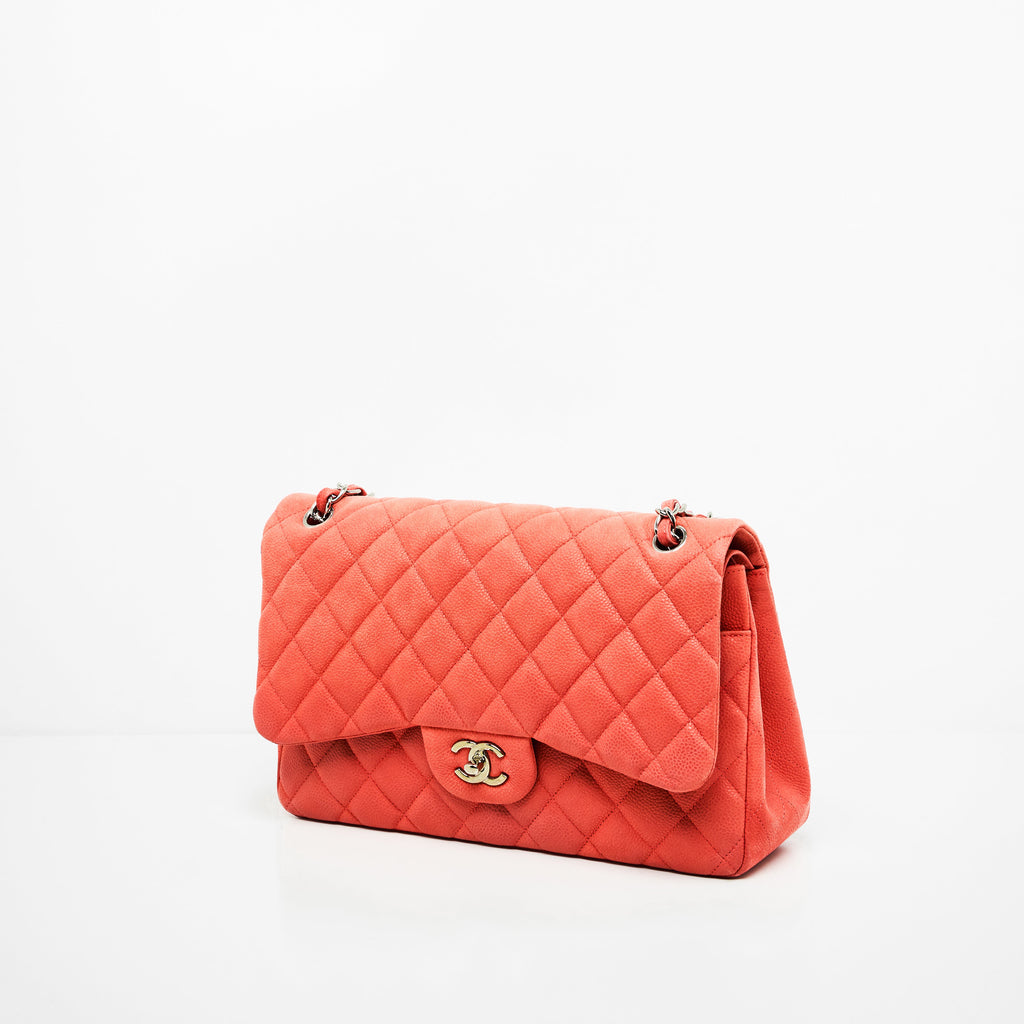 Chanel Caviar Classic Jumbo Pink