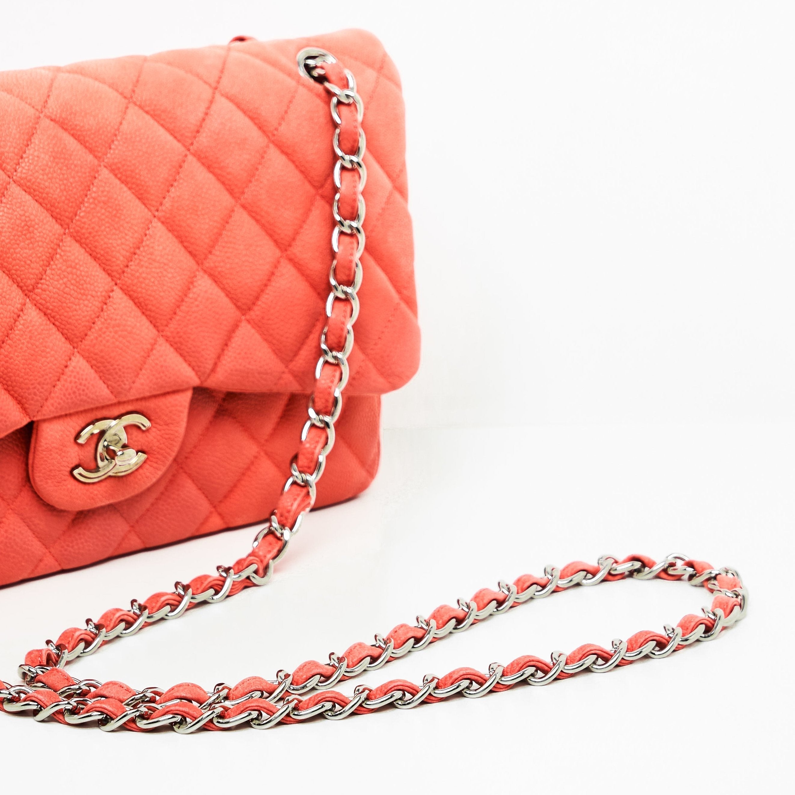 Chanel Caviar Classic Jumbo Pink