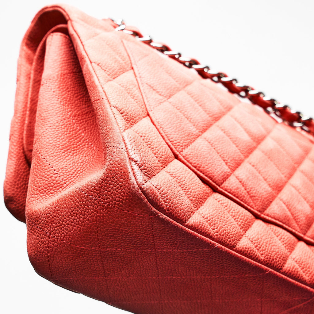 Chanel Caviar Classic Jumbo Pink