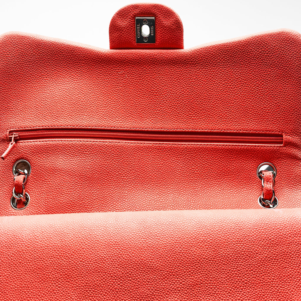 Chanel Caviar Classic Jumbo Pink