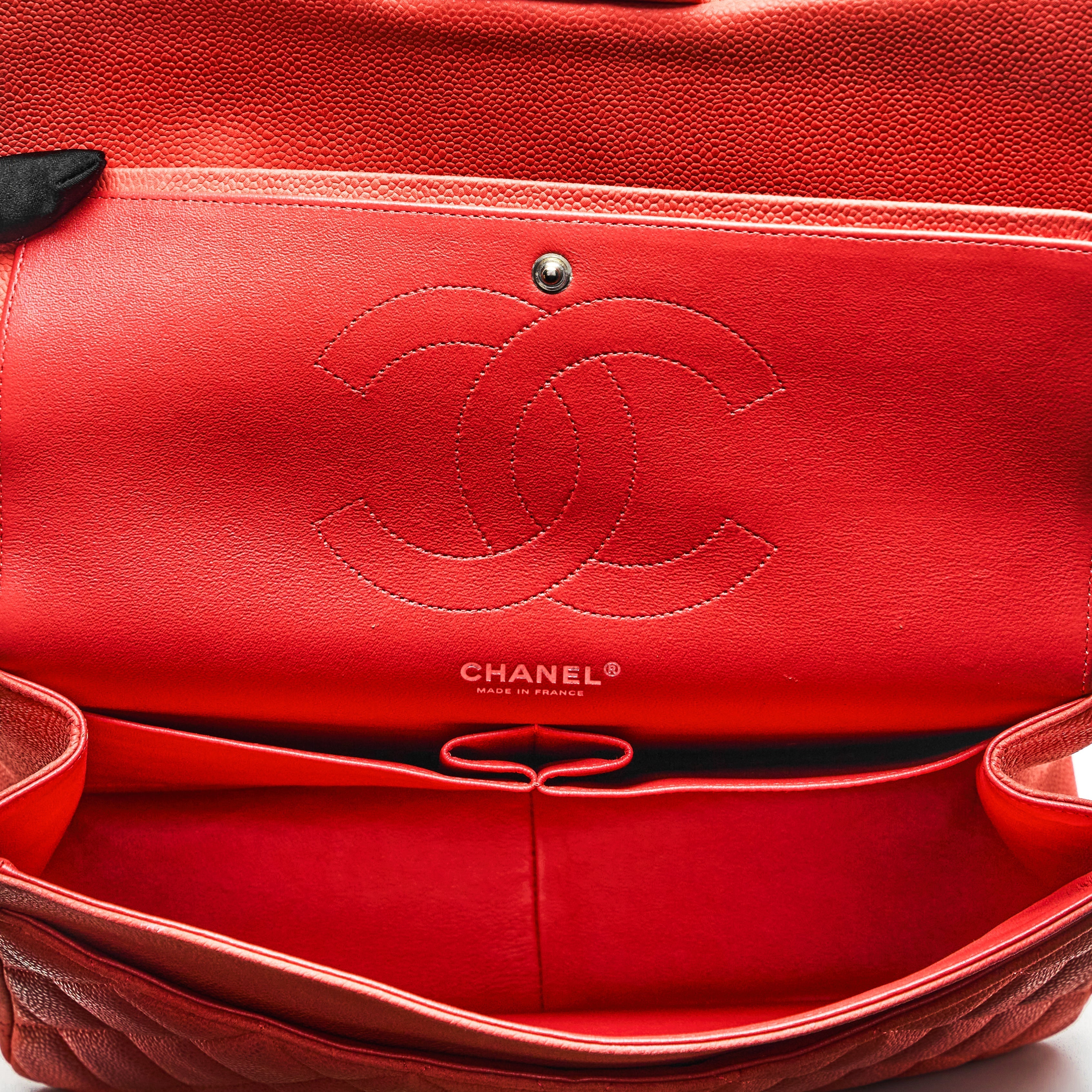 Chanel Caviar Classic Jumbo Pink
