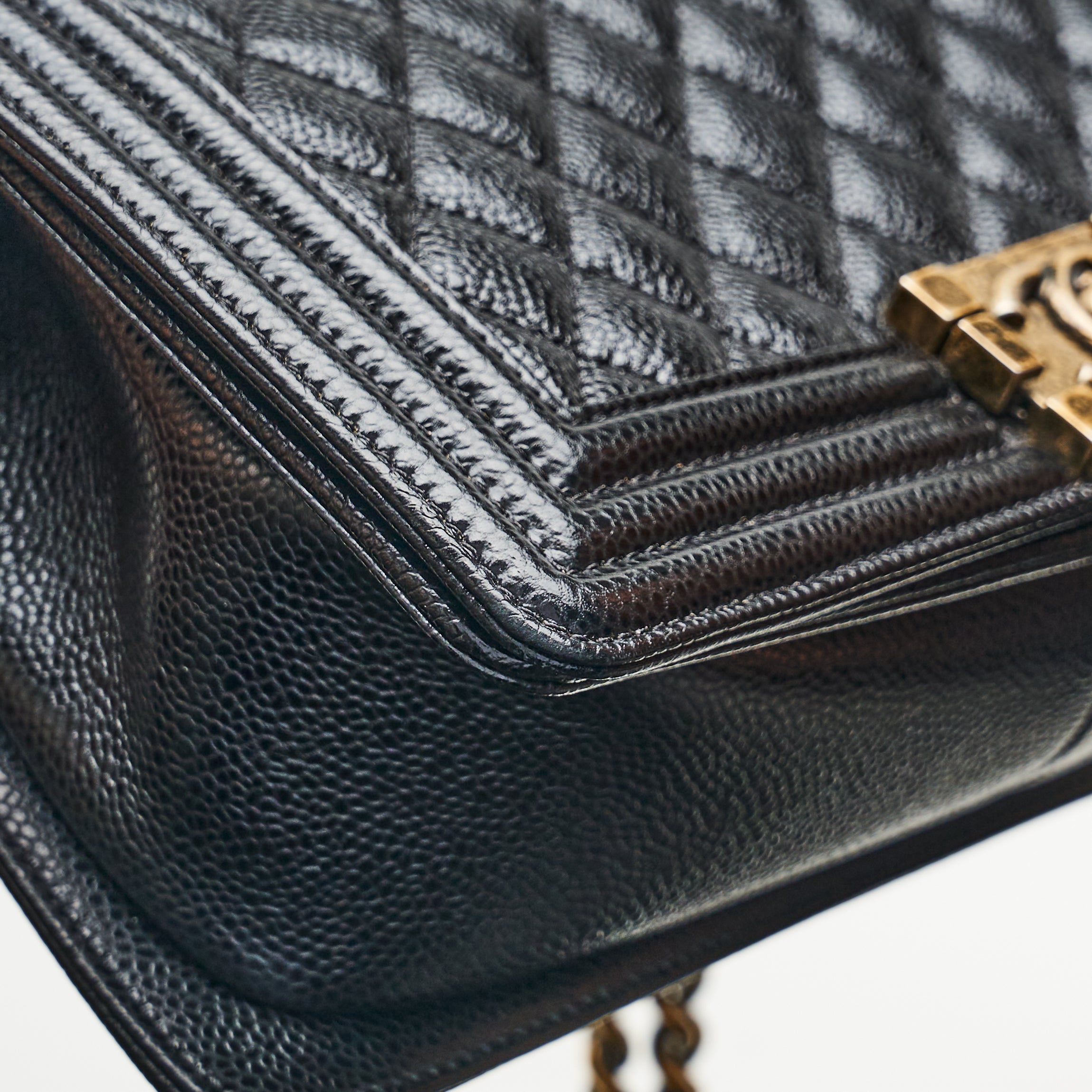 CHANEL LE BOY MEDIUM IN BLACK