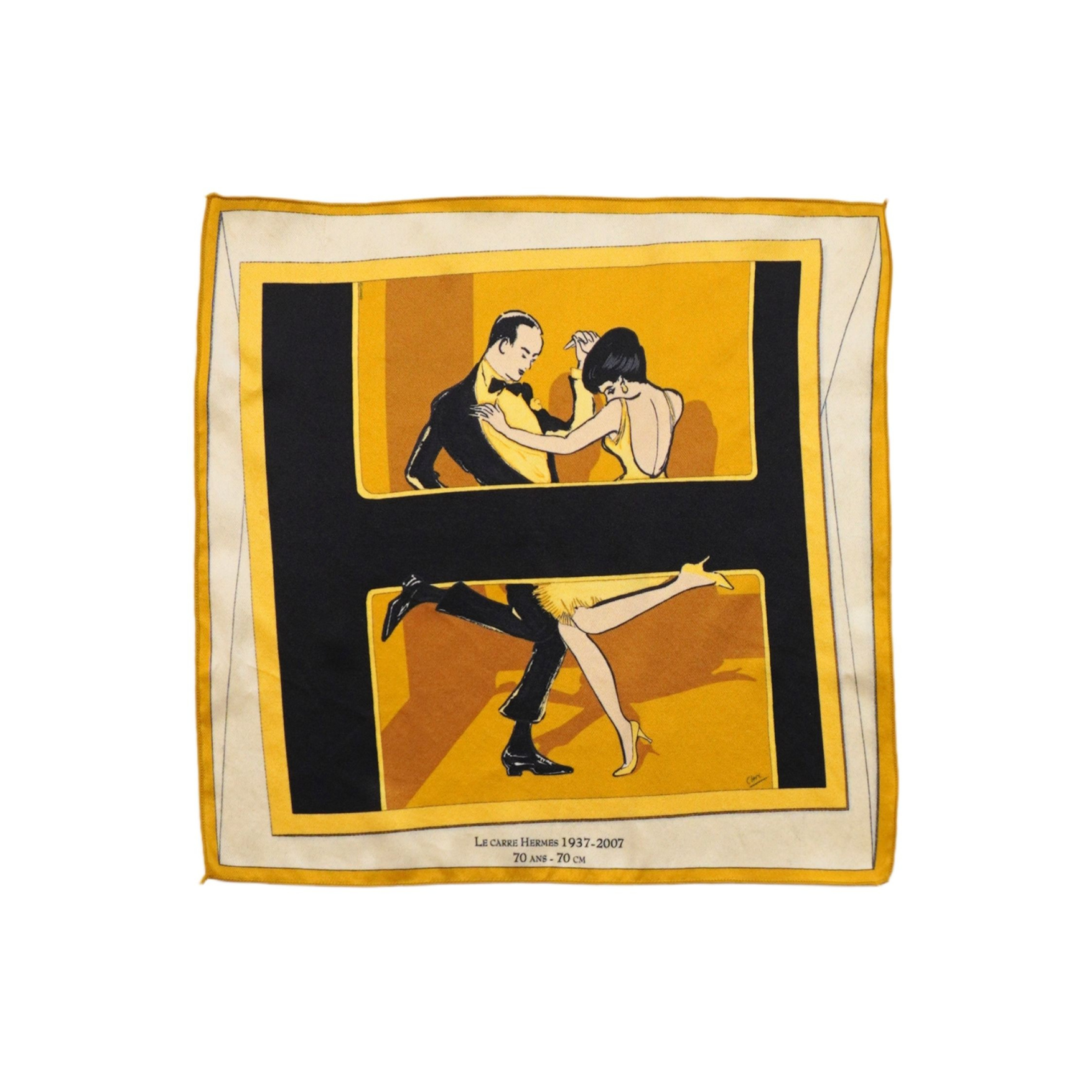 Hermes 'Swinging Saint Germaine' Handkerchief Scarf