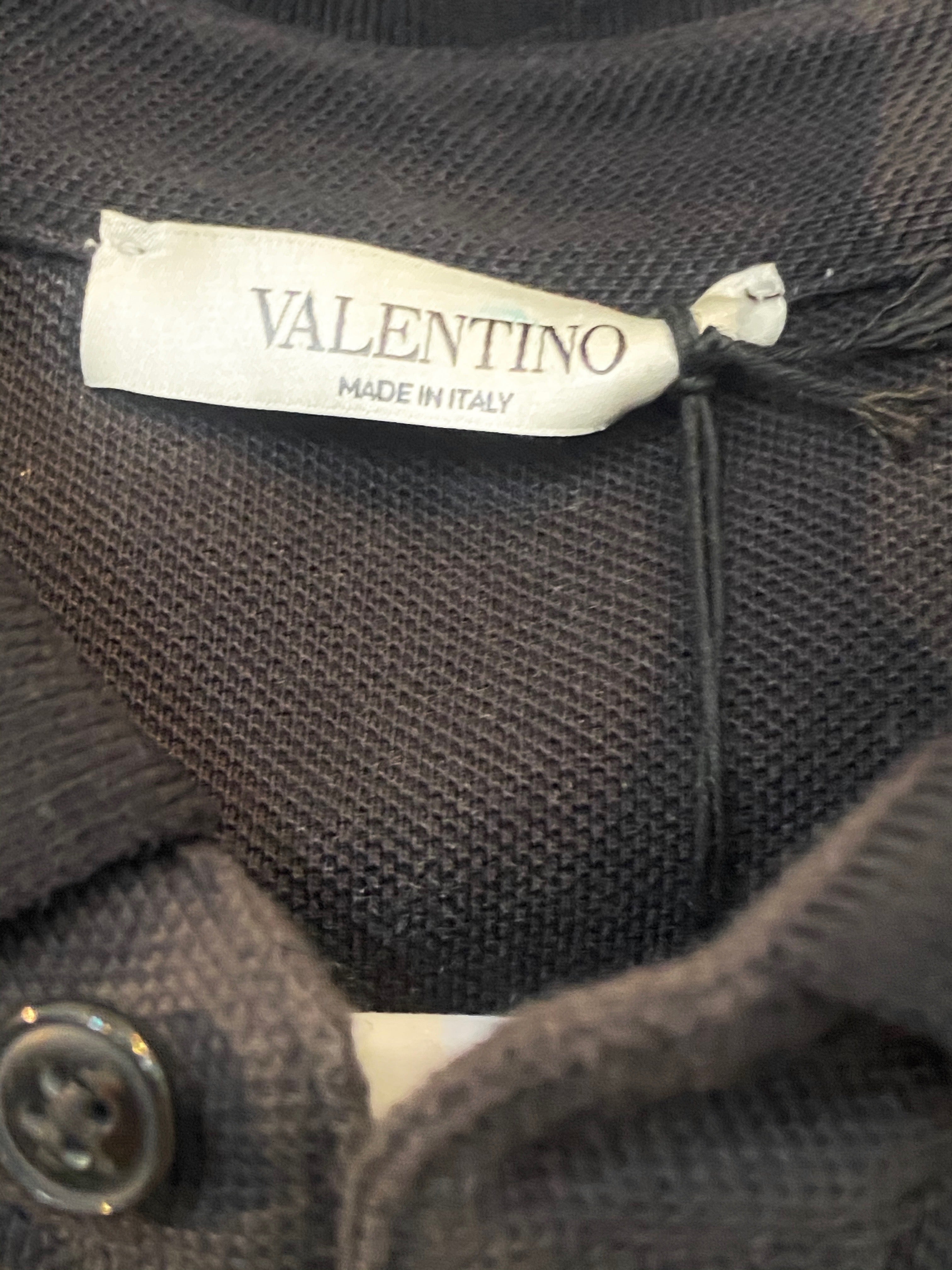 VALENTINO MEN'S SHORT SLEEVES CAMO POLO SHIRT