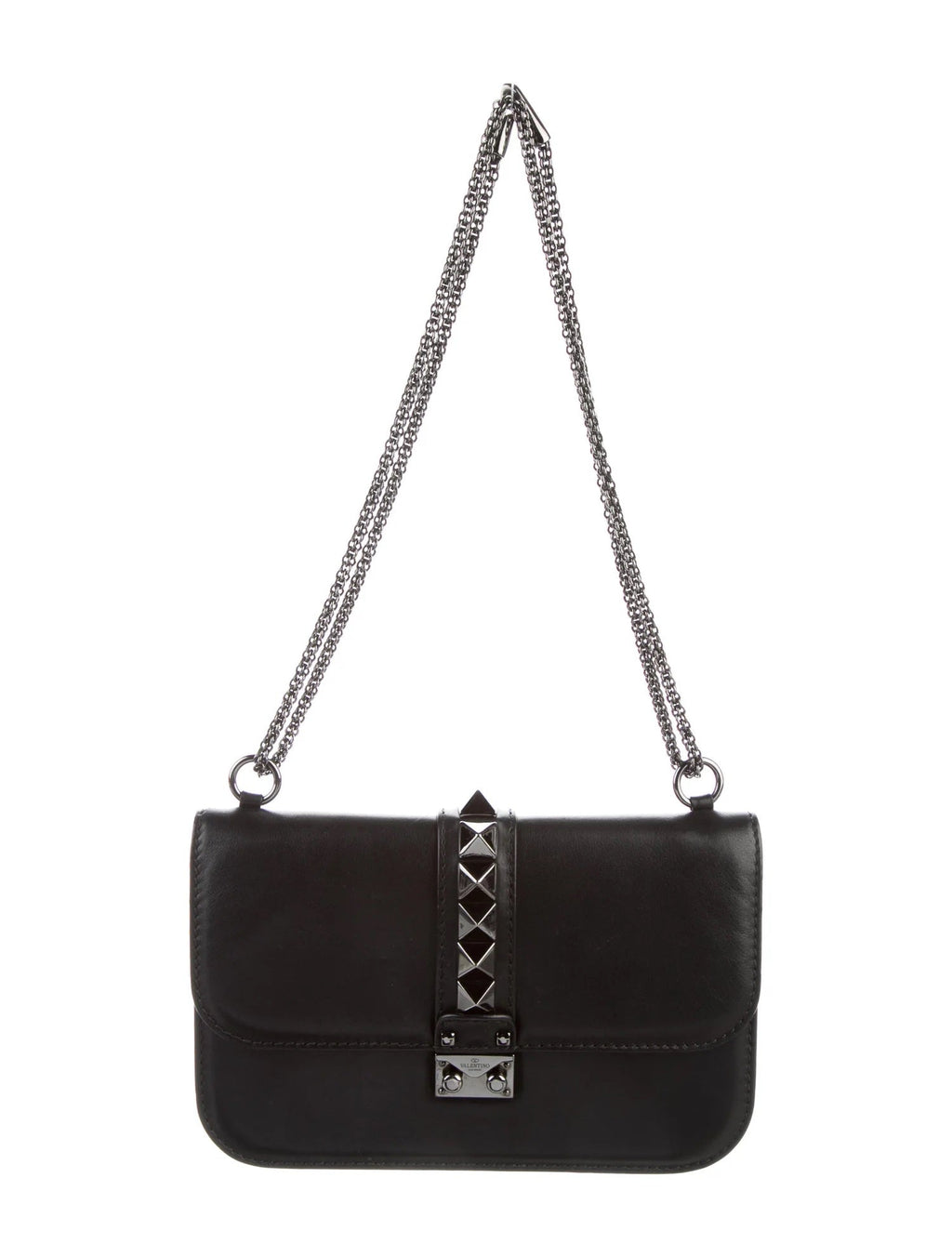 VALENTINO GARAVANI VITELLO GLAM CALFSKIN ROCKSTUD FLAP BAG