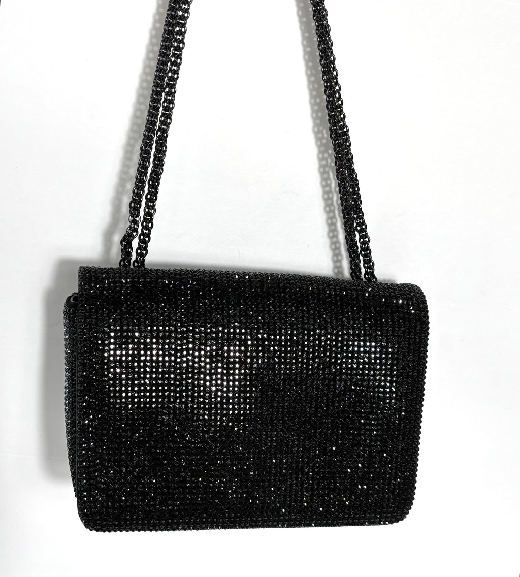 VALENTINO GARAVANI ONE STUD CRYSTAL EMBELLISHED SHOULDER BAG
