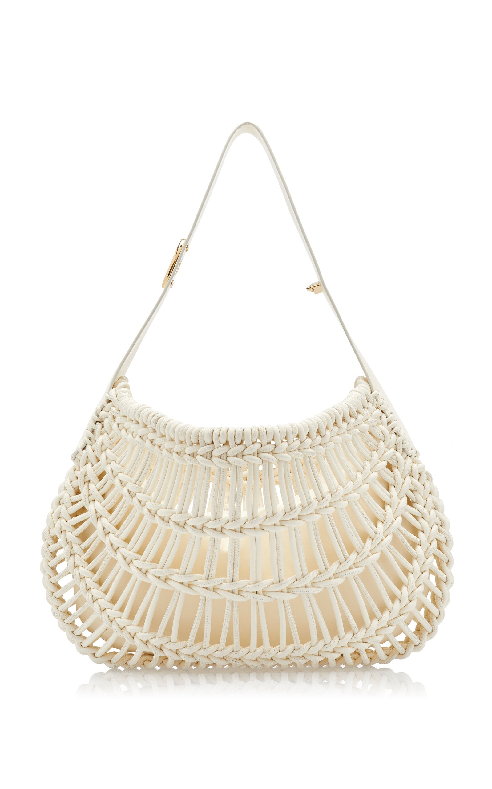VALENTINO GARAVANI ALLKNOTS WOVEN LEATHER BAG