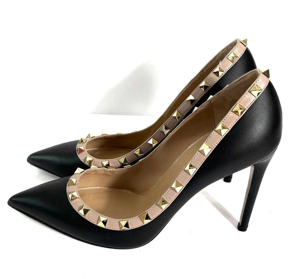 VALENTINO GARAVANI CALFSKIN ROCKSTUD 85MM PUMPS