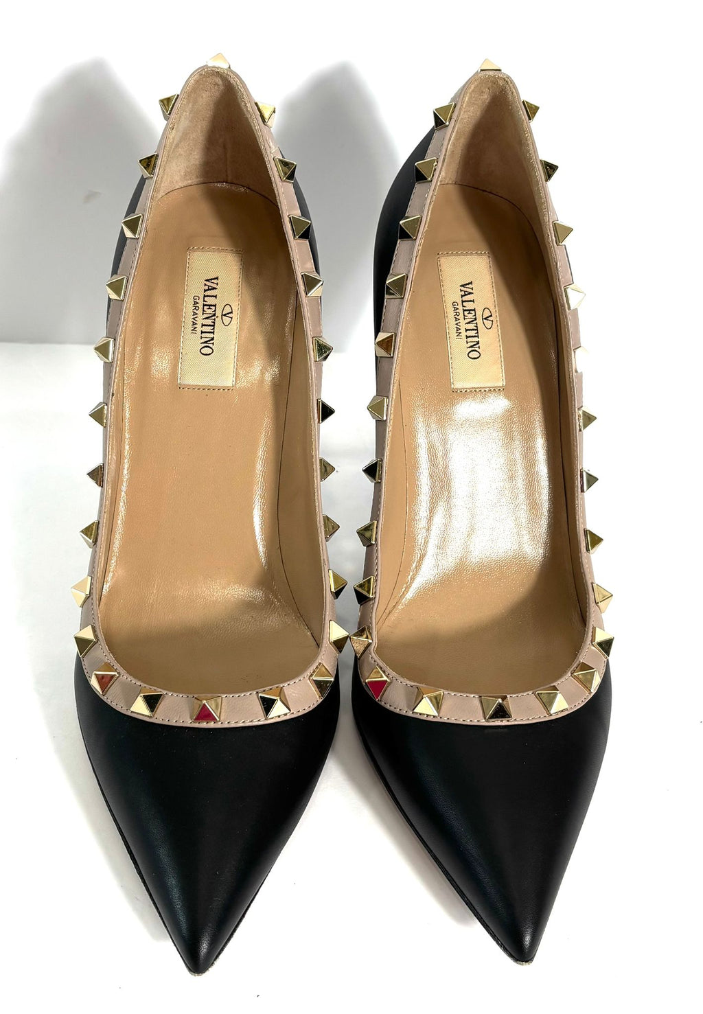 VALENTINO GARAVANI CALFSKIN ROCKSTUD 85MM PUMPS