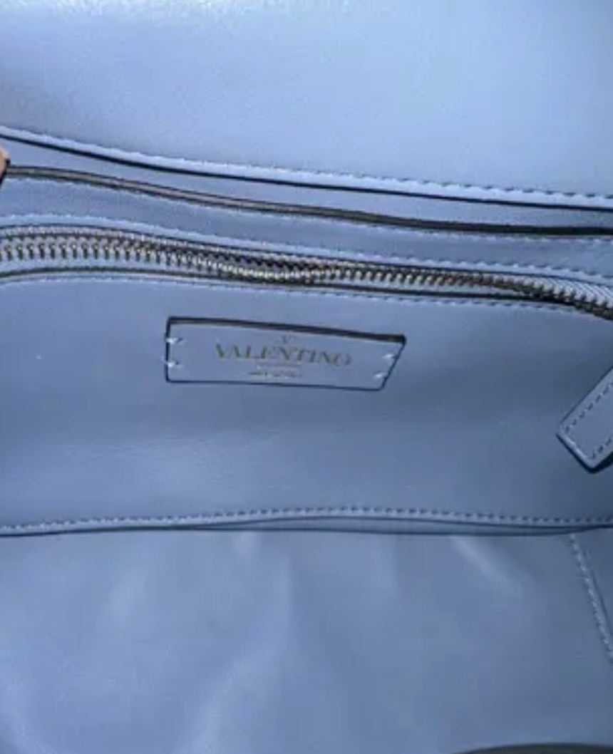 VALENTINO GARAVANI ROMAN STUD LEATHER HANDBAG