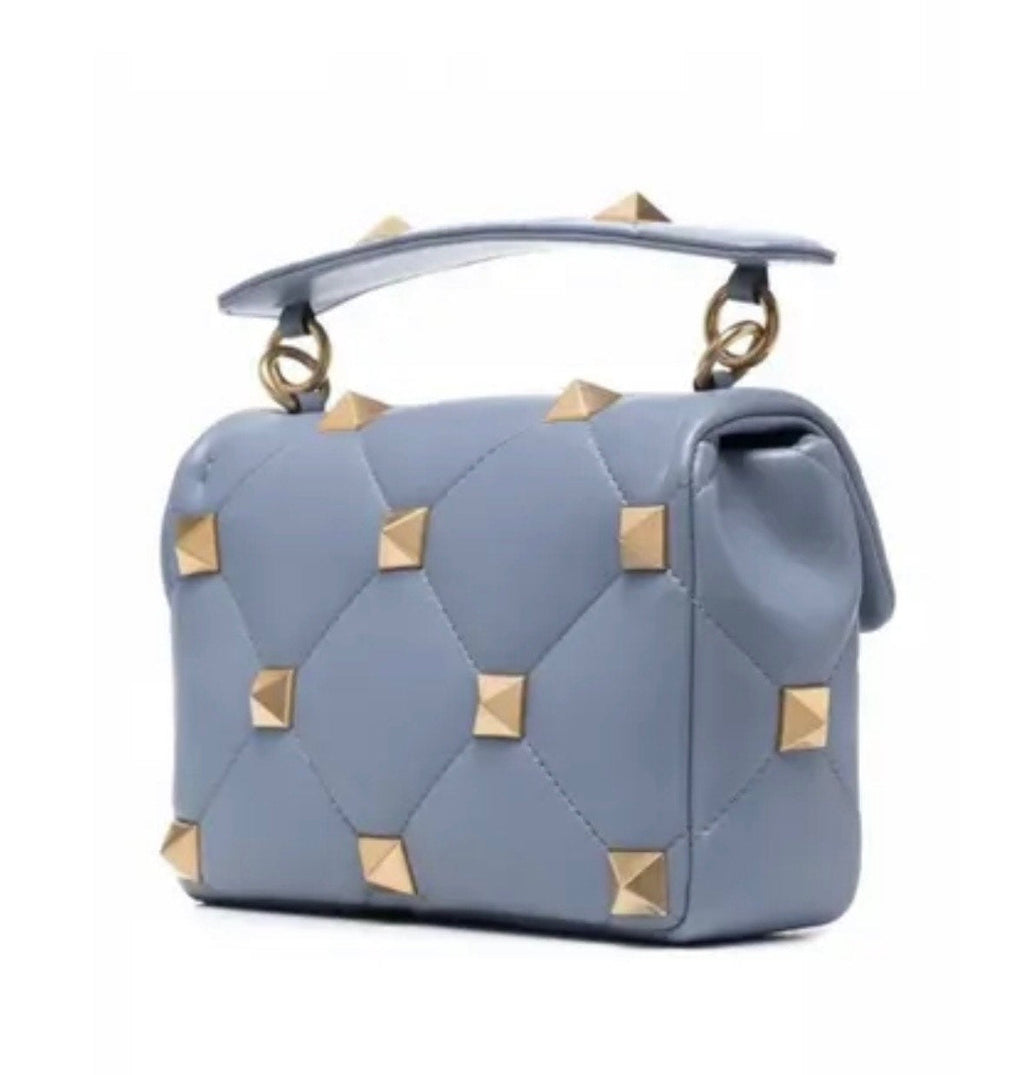 VALENTINO GARAVANI ROMAN STUD LEATHER HANDBAG