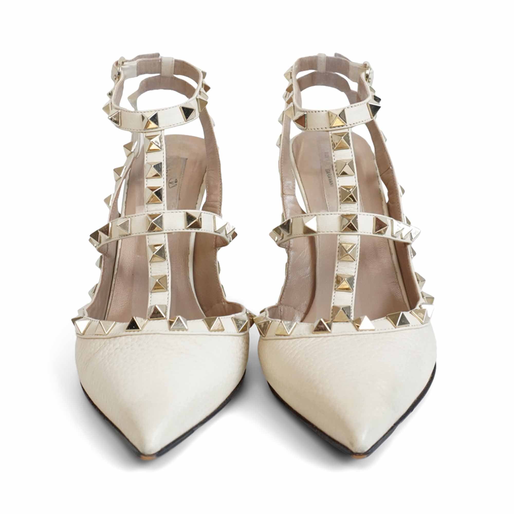 Valentino Rockstud Caged Heels - Women's 37