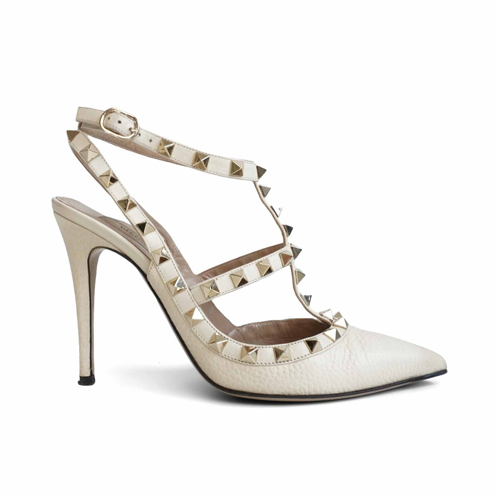 Valentino Rockstud Caged Heels - Women's 37