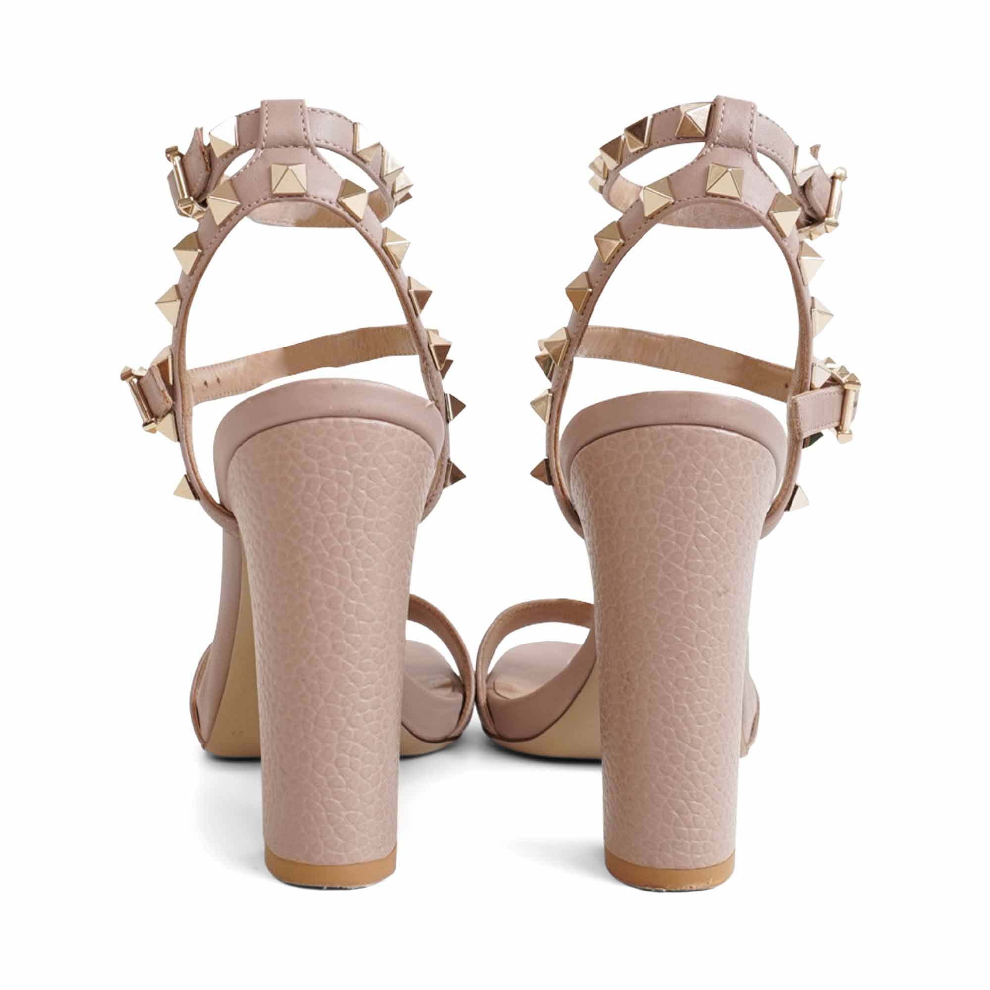 Valentino Rockstud Ankle Strap Heels - Women's 37
