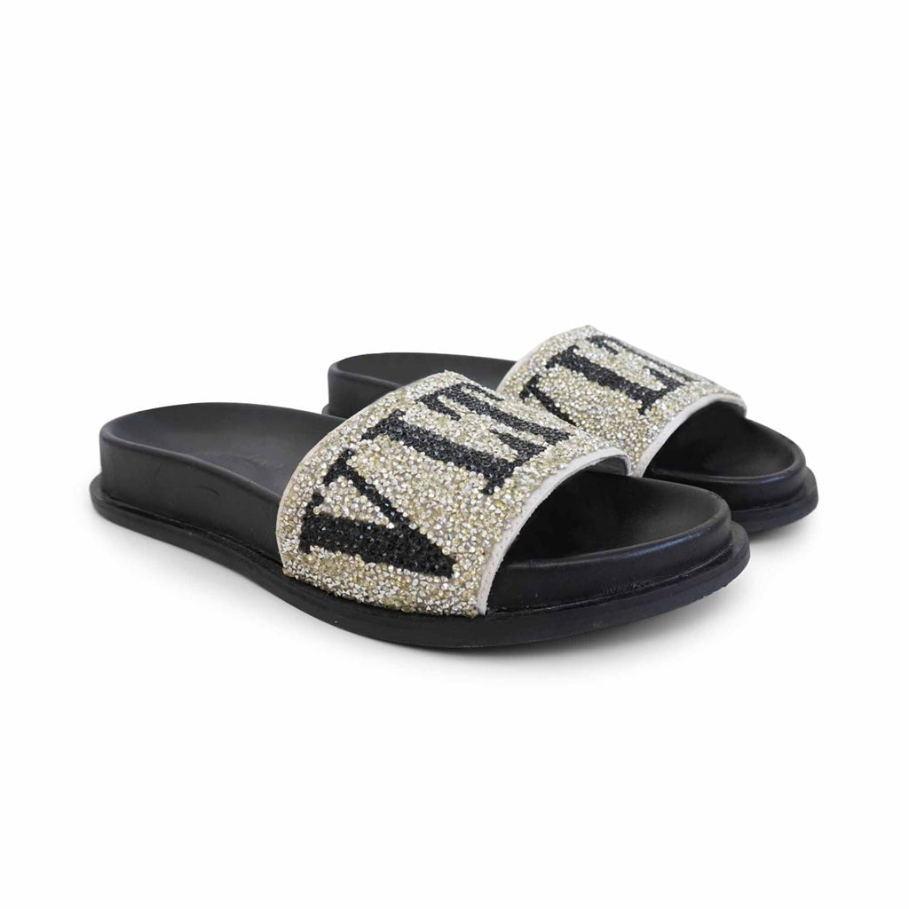 Valentino 'VLTN' Slides - Women's 38