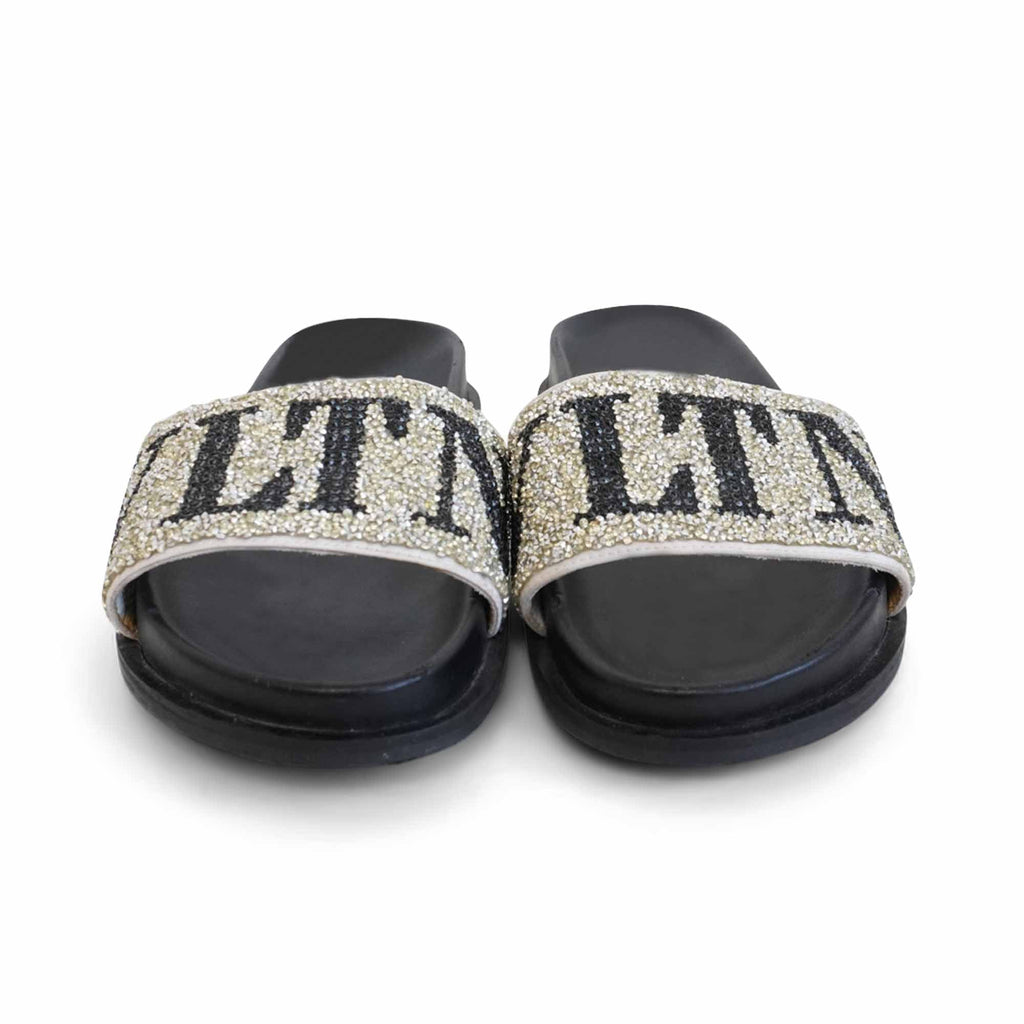 Valentino 'VLTN' Slides - Women's 38