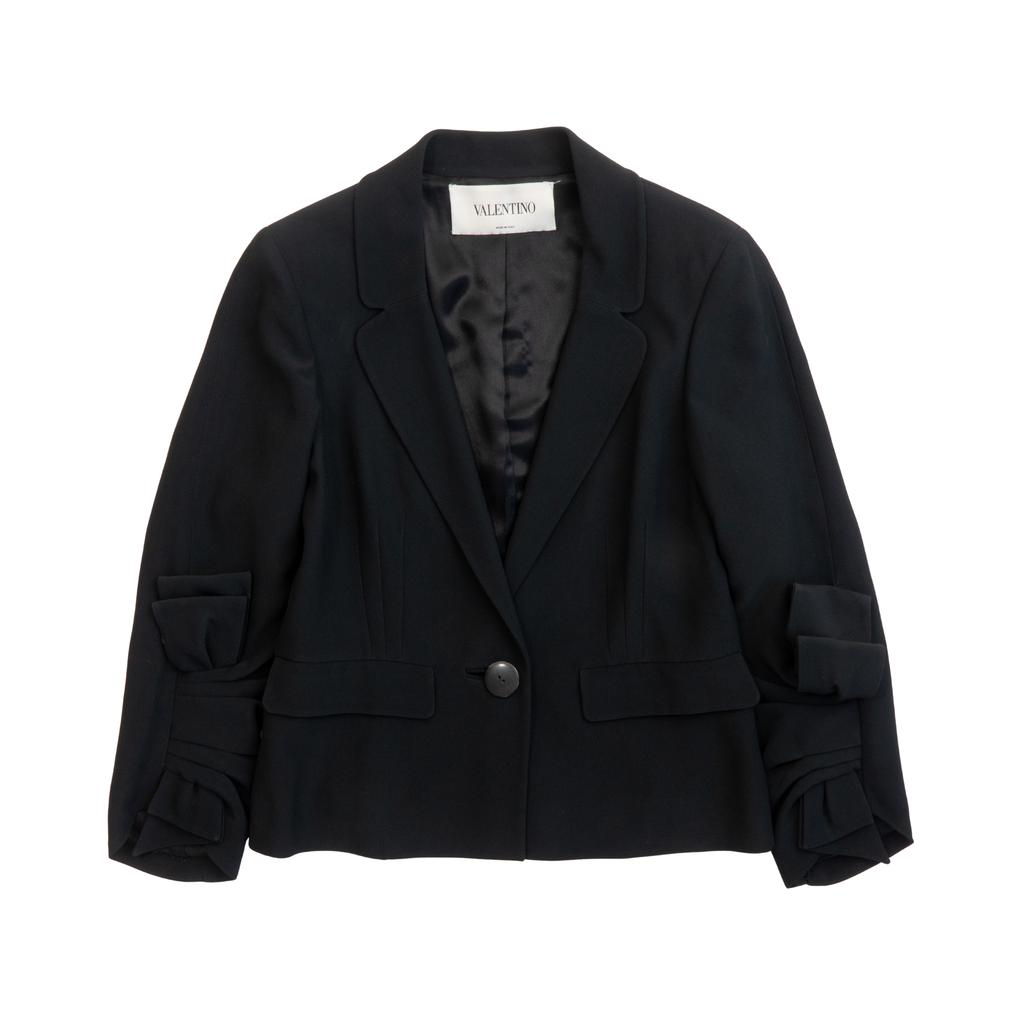 Valentino Bow Sleeve Blazer - Women's 8