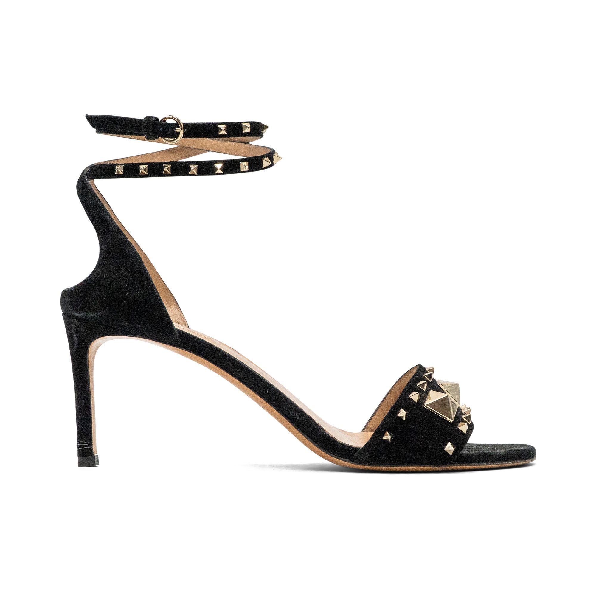 Valentino Rockstud Suede Heels - Women's 38.5
