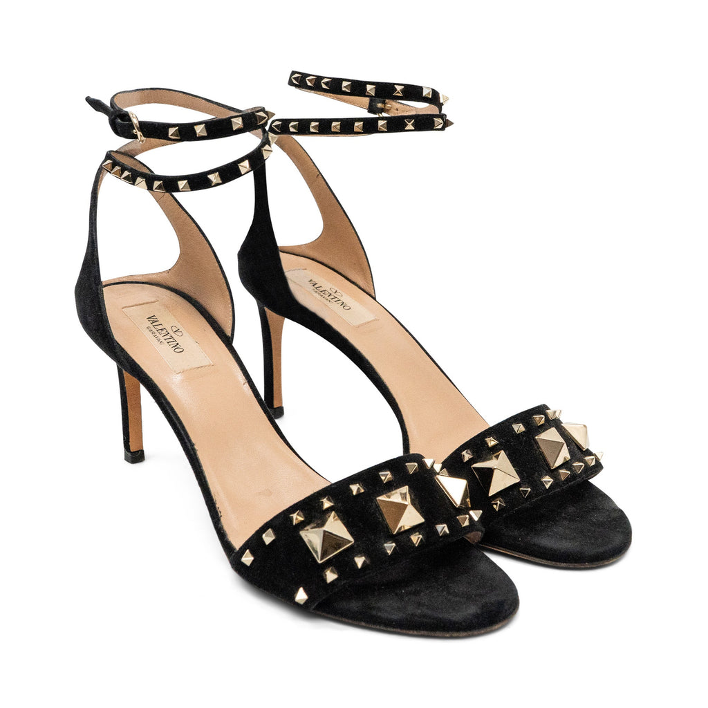 Valentino Rockstud Suede Heels - Women's 38.5