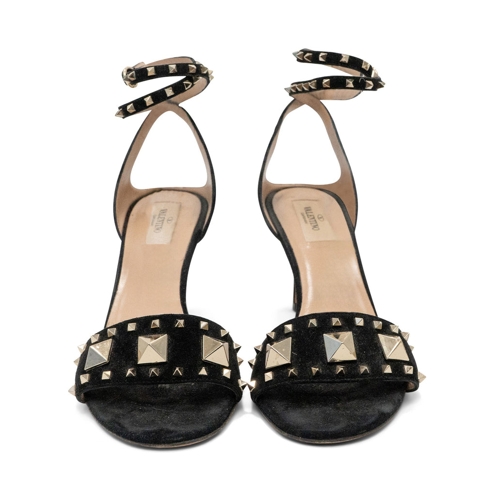 Valentino Rockstud Suede Heels - Women's 38.5