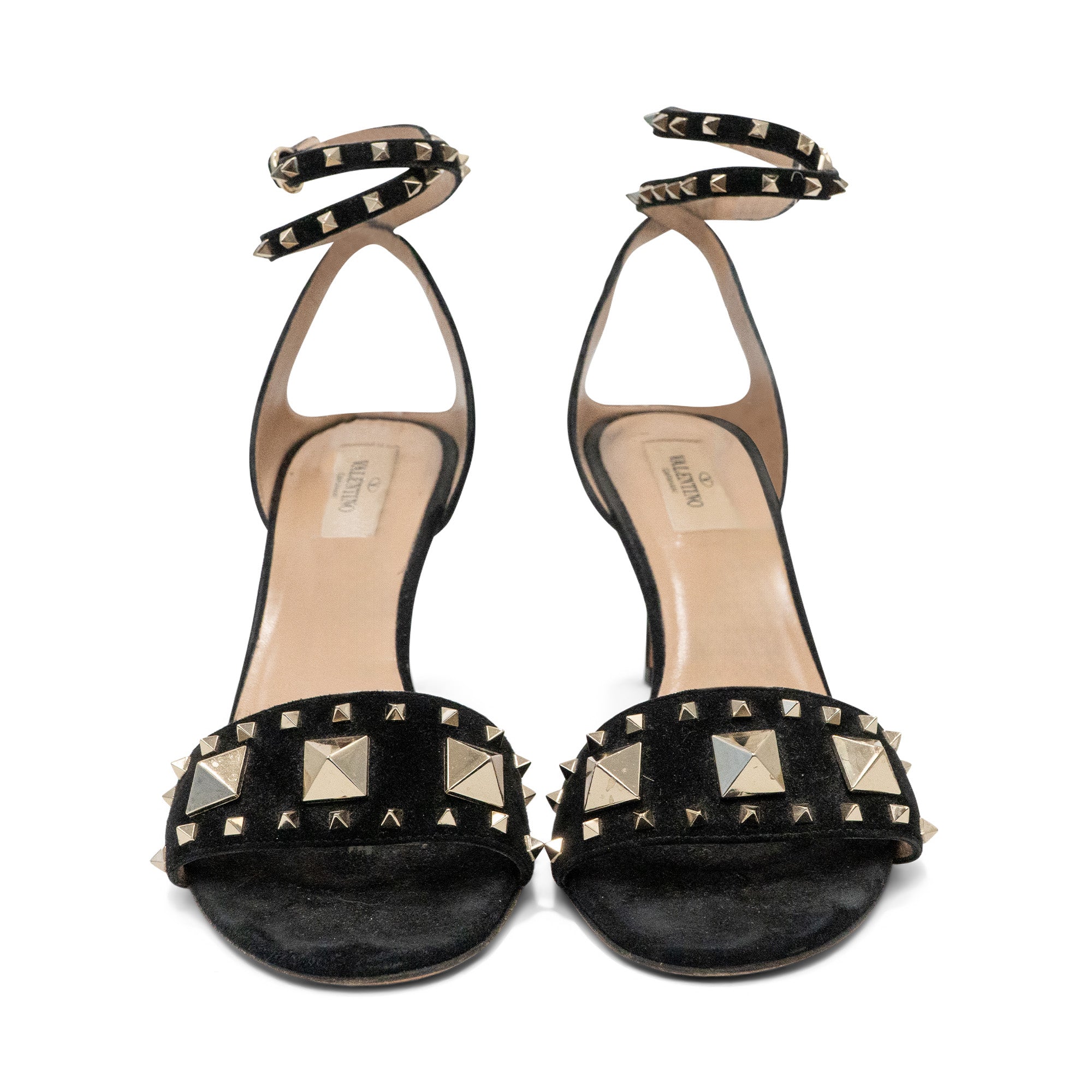 Valentino Rockstud Suede Heels - Women's 38.5