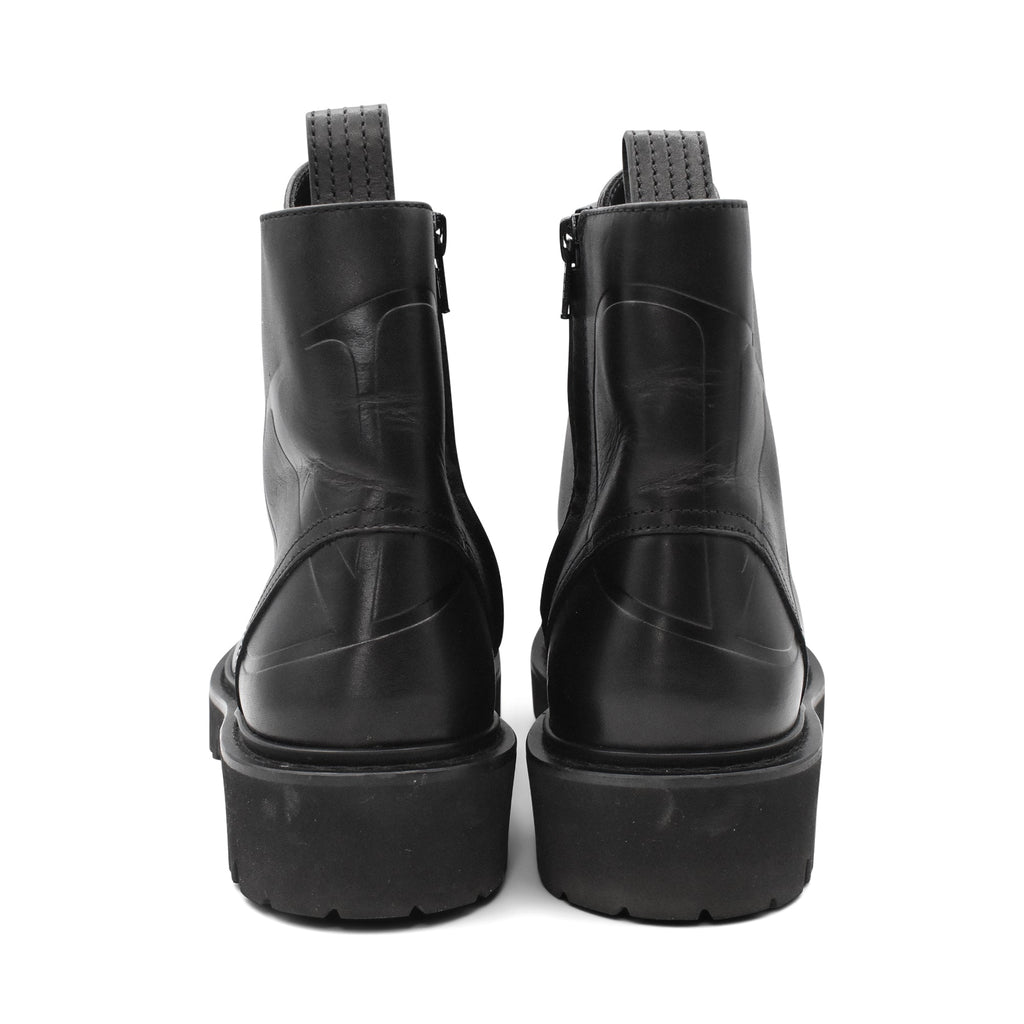 Valentino 'V Logo' Combat Boots - Women's 37