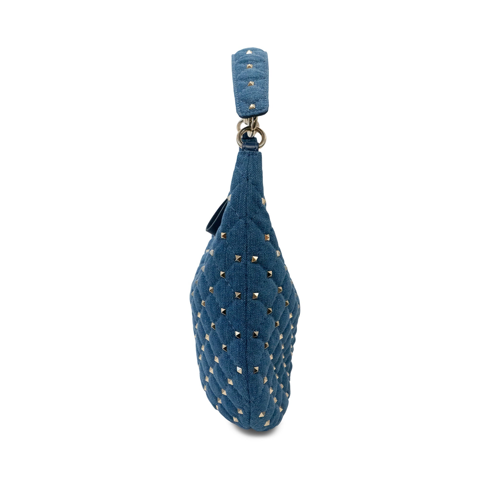 Valentino 'Spike Rockstud' Denim Handbag