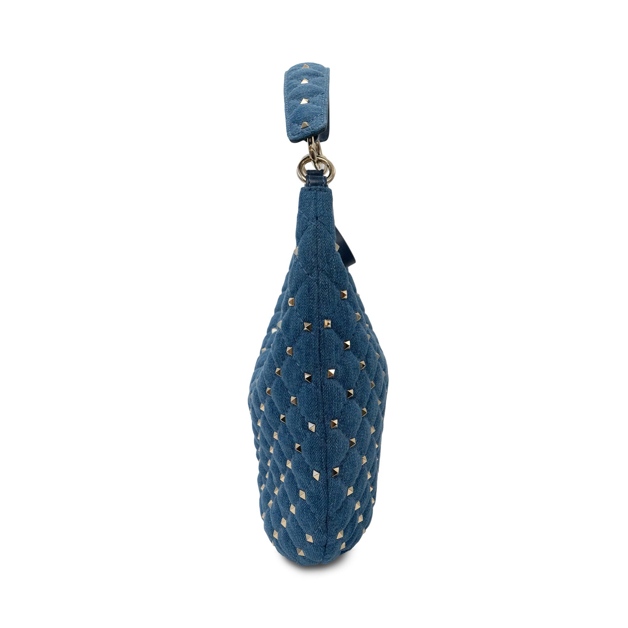 Valentino 'Spike Rockstud' Denim Handbag