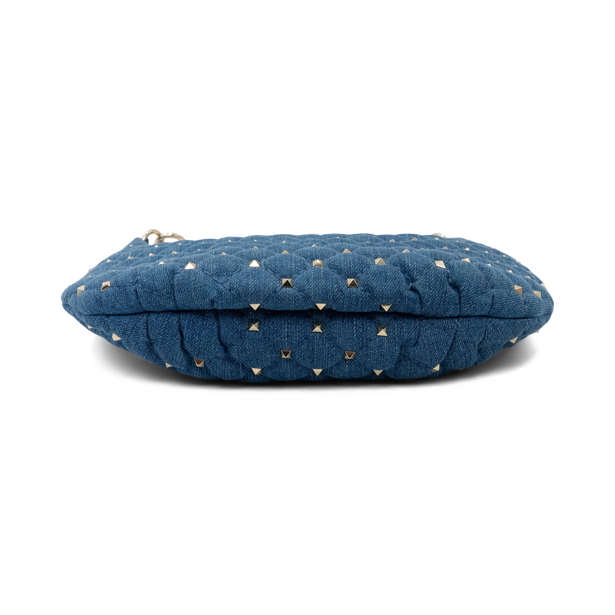 Valentino 'Spike Rockstud' Denim Handbag