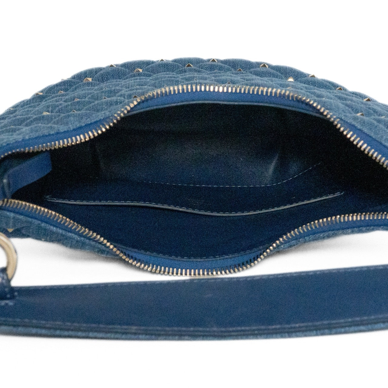 Valentino 'Spike Rockstud' Denim Handbag