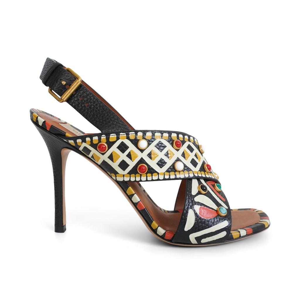 Valentino 'Spring 2016' Tribal Heels - Women's 38