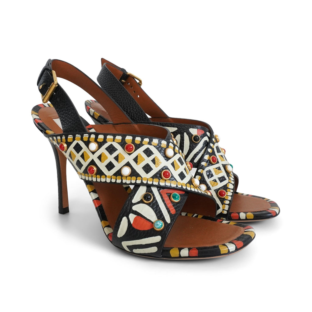 Valentino 'Spring 2016' Tribal Heels - Women's 38
