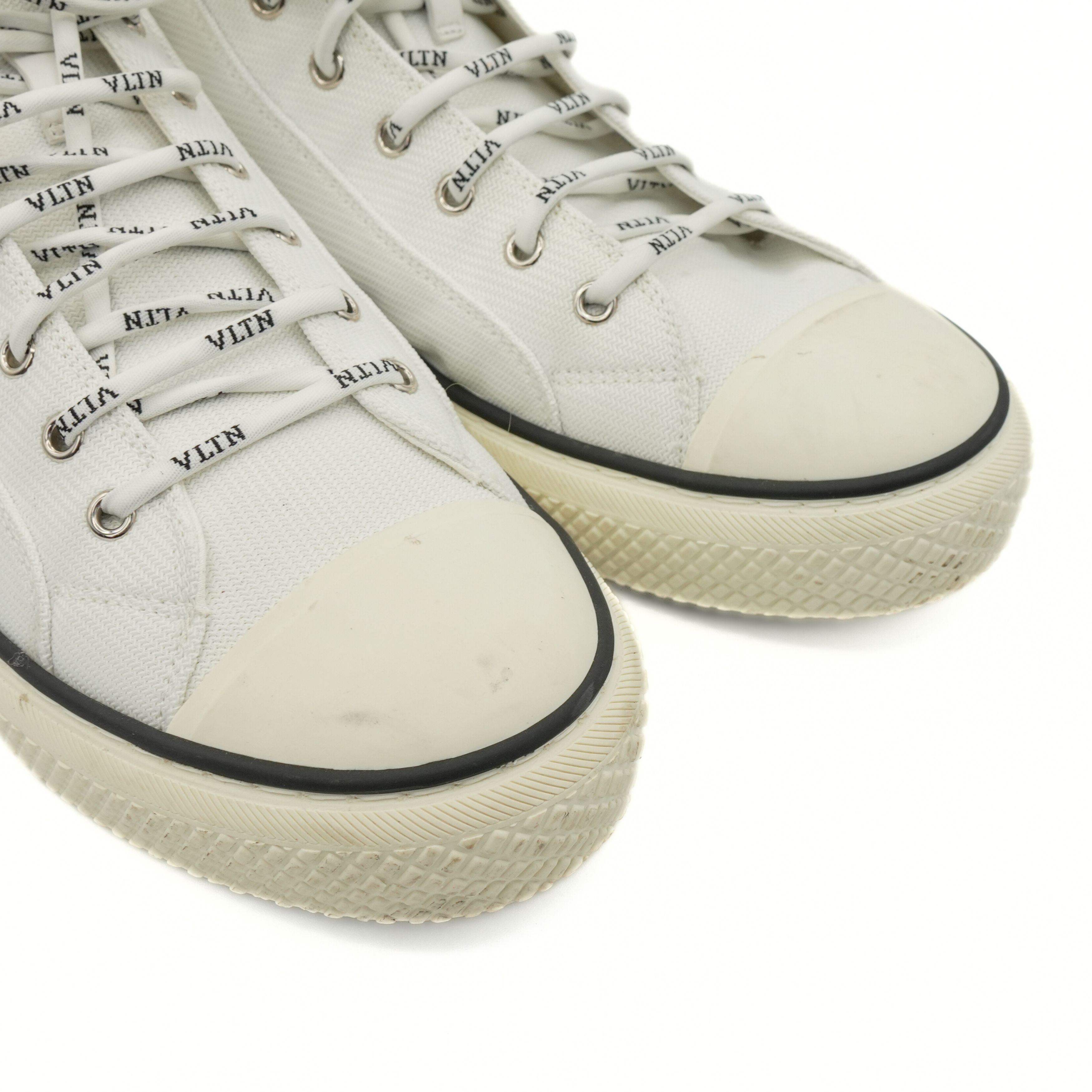 Valentino Logo High-Top Sneakers - Men's 46