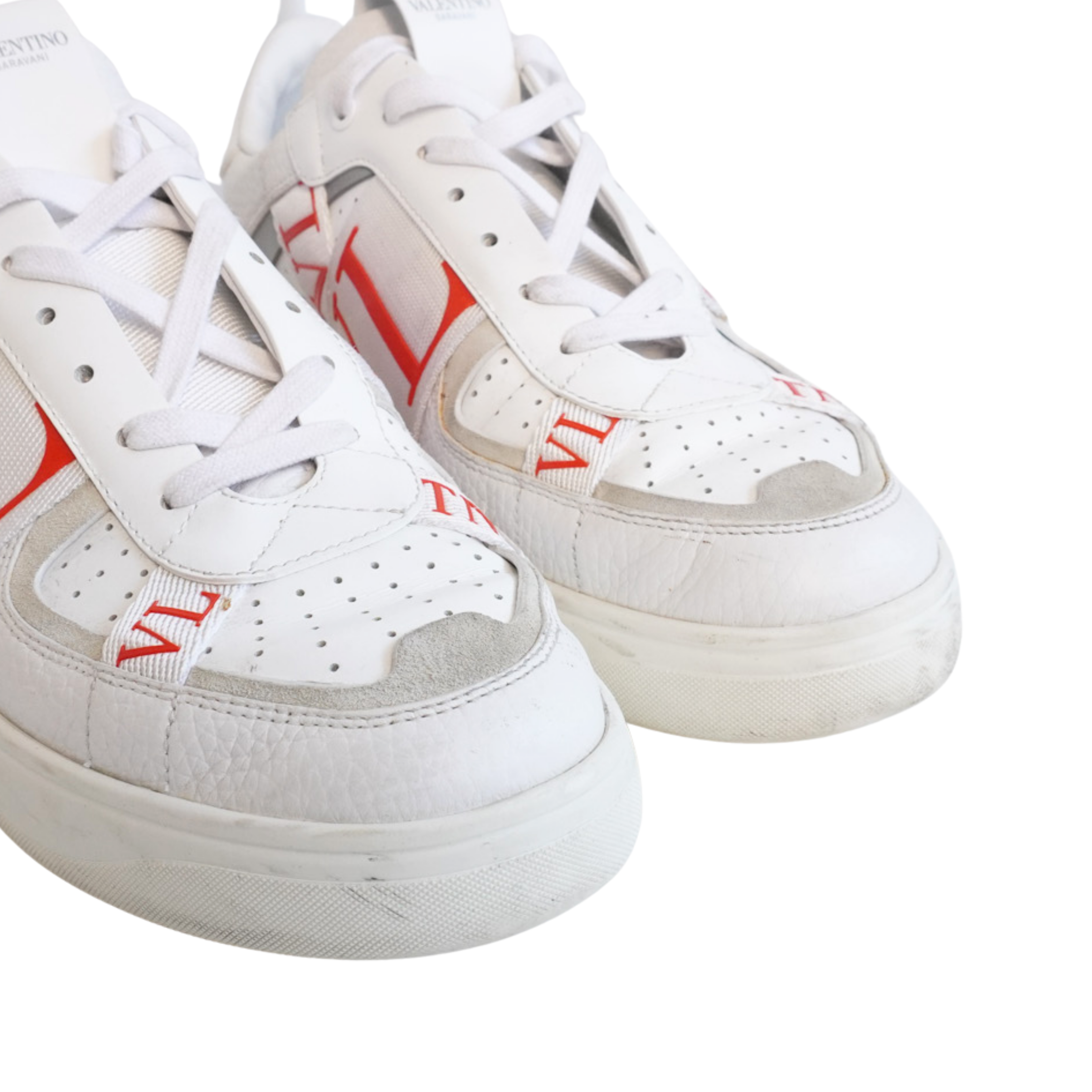 Valentino 'White Ice Red' Sneakers - Men's 44