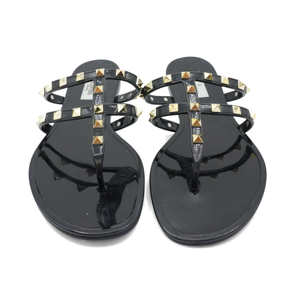 Valentino Rockstud Flip Flops - Women's 40