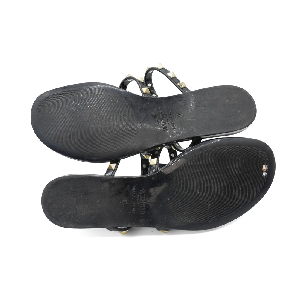 Valentino Rockstud Flip Flops - Women's 40