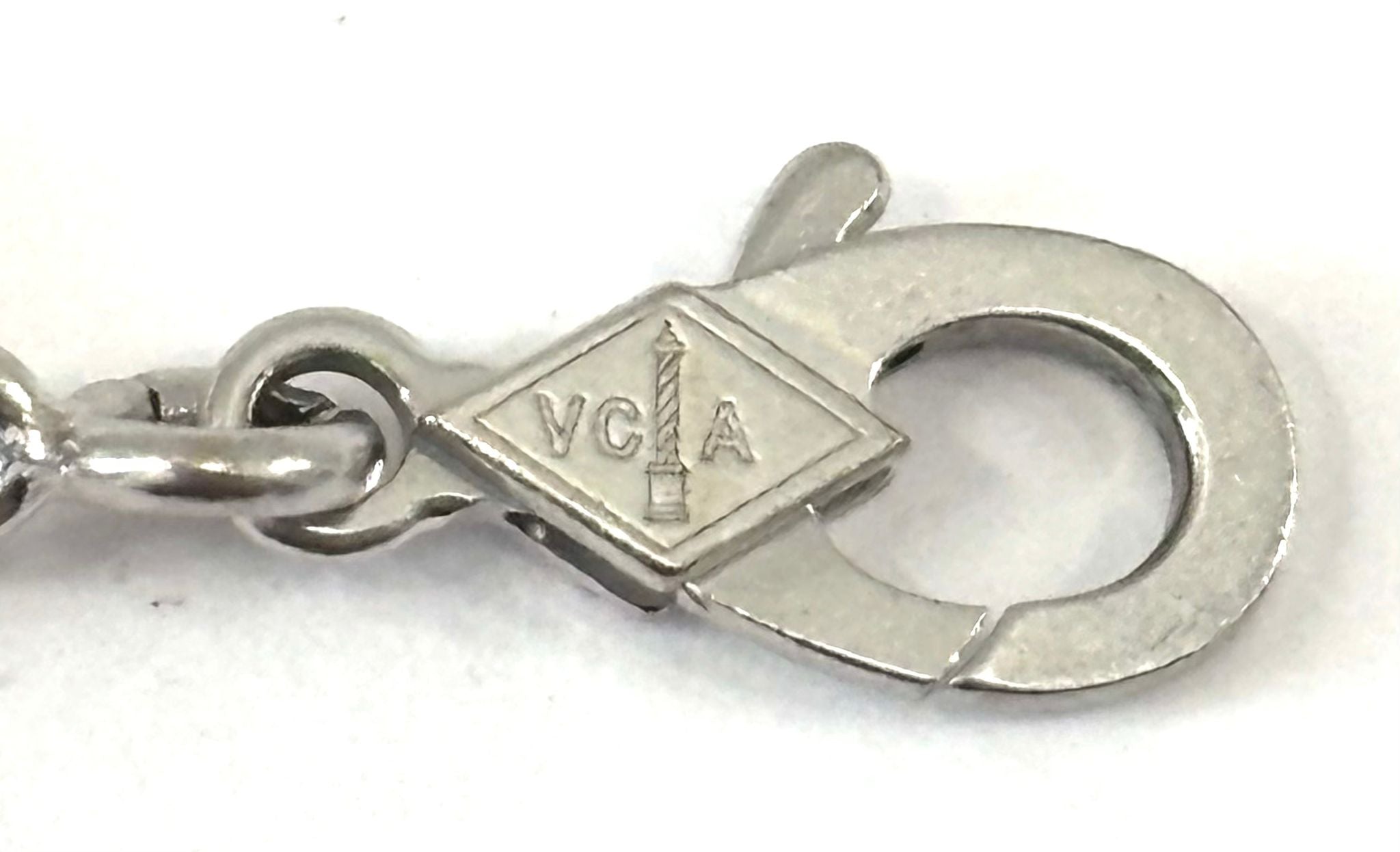 VAN CLEEF & ARPELS 18K WHITE GOLD 5 MOTIFS ALHAMBRA BRACELET