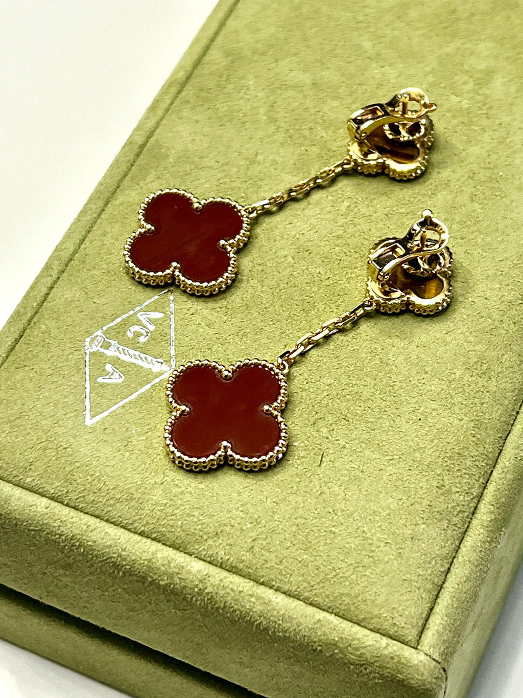 VAN CLEEF & ARPELS MAGIC ALHAMBRA 18K GOLD EARRINGS