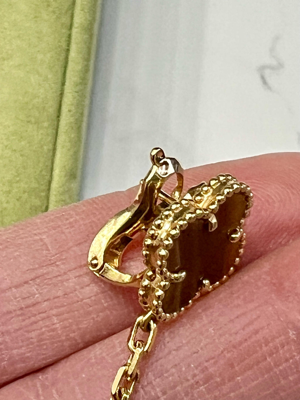 VAN CLEEF & ARPELS MAGIC ALHAMBRA 18K GOLD EARRINGS