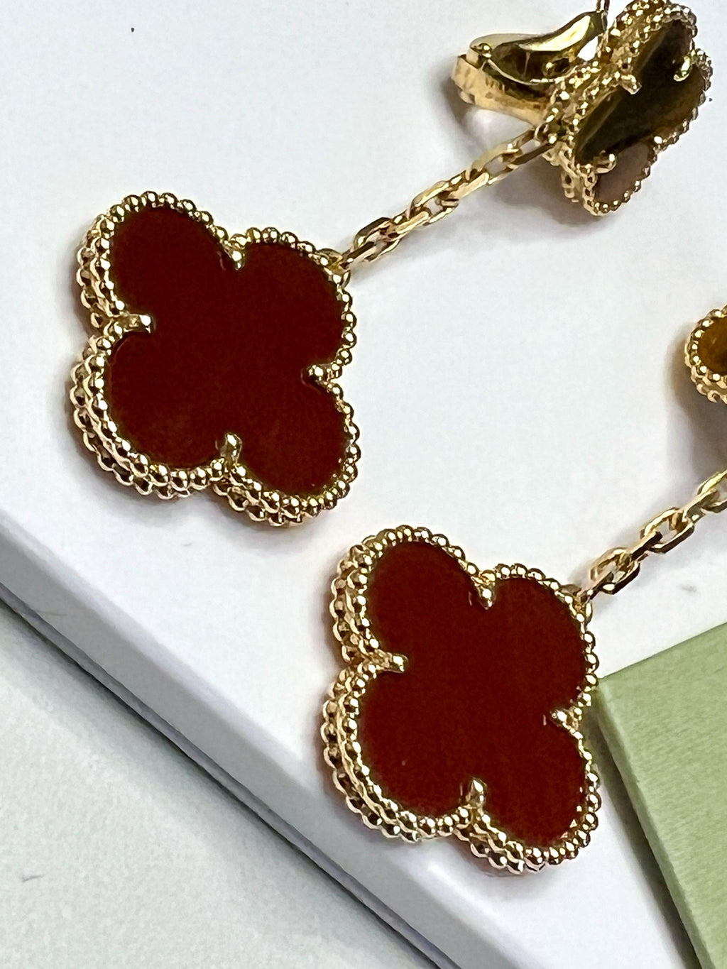VAN CLEEF & ARPELS MAGIC ALHAMBRA 18K GOLD EARRINGS