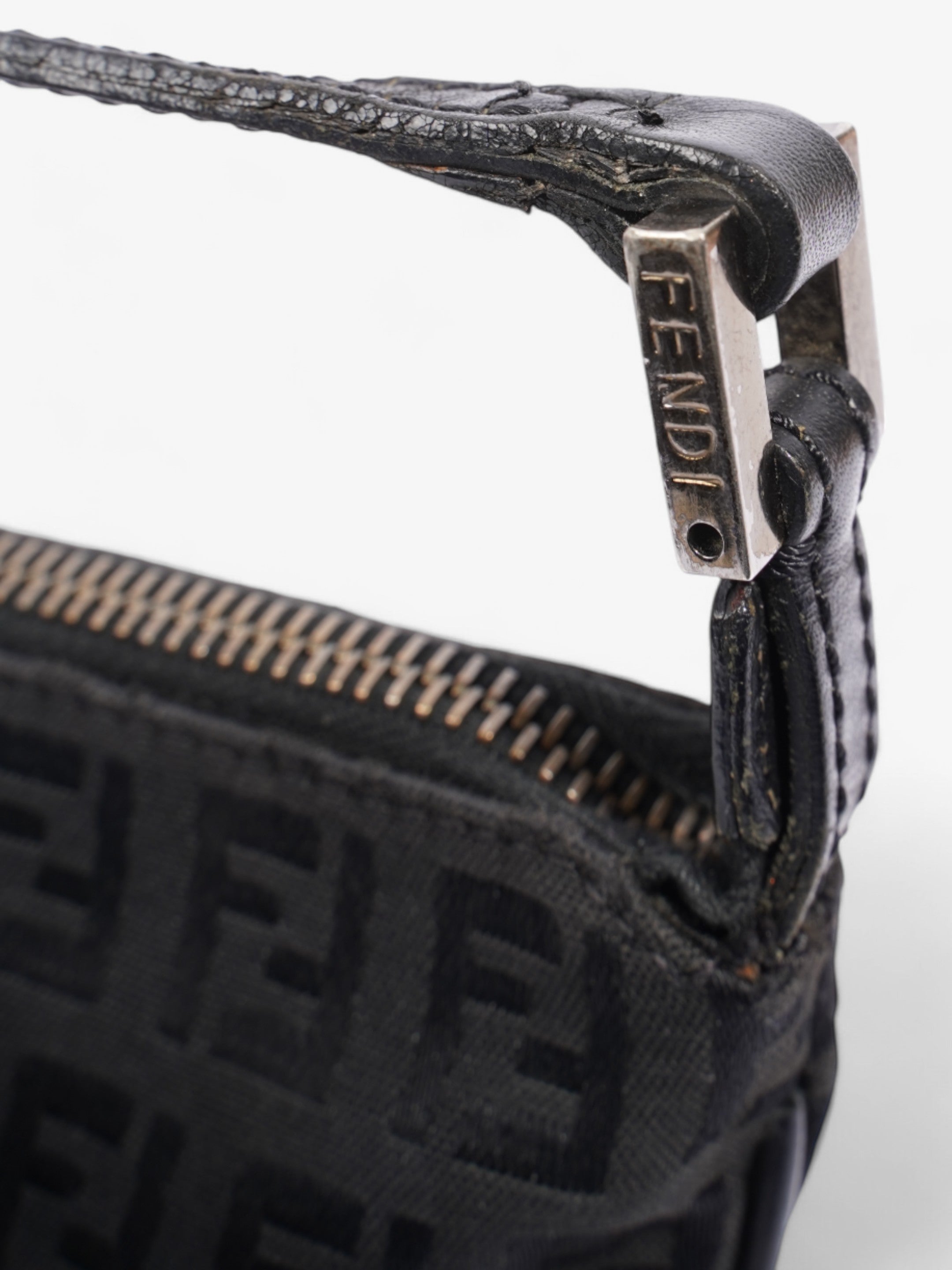 Fendi FF Zucchino Black Canvas