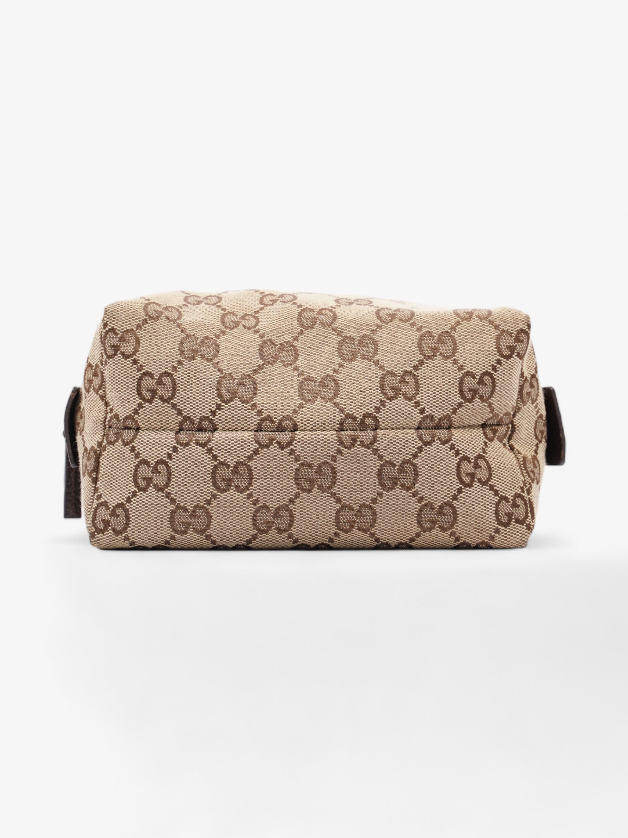Gucci Cosmetic Pouch Beige And Ebony GG Supreme Canvas